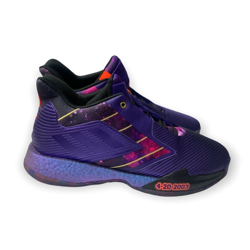 Adidas TMAC Millennium 2 Basketball Shoes Purple Space Boost Mens 17 FV5589 - Picture 1 of 12